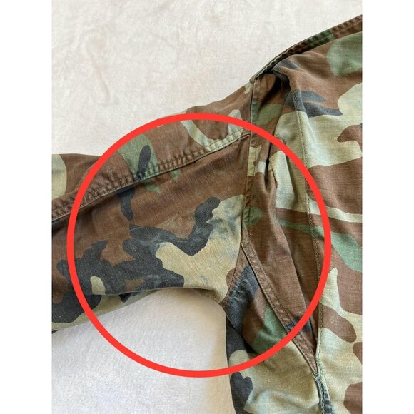 Vintage US Army Jacket Mens Small M65 Woodland Camo Cold Weather Military 90s - Picture 6 of 14